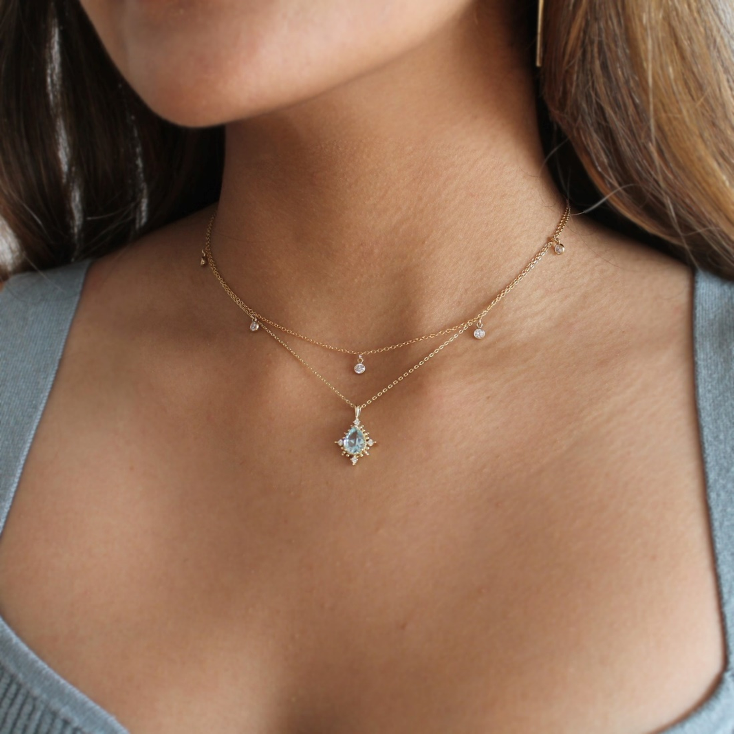Sparkle Drop Necklace DC-Kind Karma Company