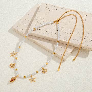 Bohemian Rice Pearl Necklace Dropsure